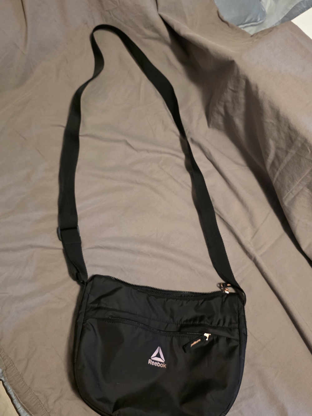 Reebok Black Crossbody Shoulder Bag